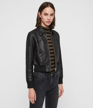 Charger l'image dans la galerie, Blouson aviateur en cuir Pascao