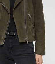Charger l&#39;image dans la galerie, Veste motard en daim Dalby
