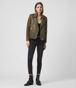 VESTE DE MOTARD ELVA EN CUIR