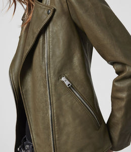 VESTE DE MOTARD ELVA EN CUIR