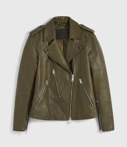 VESTE DE MOTARD ELVA EN CUIR