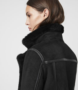 Veste de motard en peau de mouton Willow
