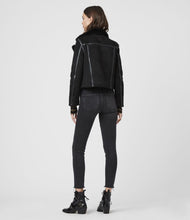 Charger l&#39;image dans la galerie, Veste de motard en peau de mouton Willow
